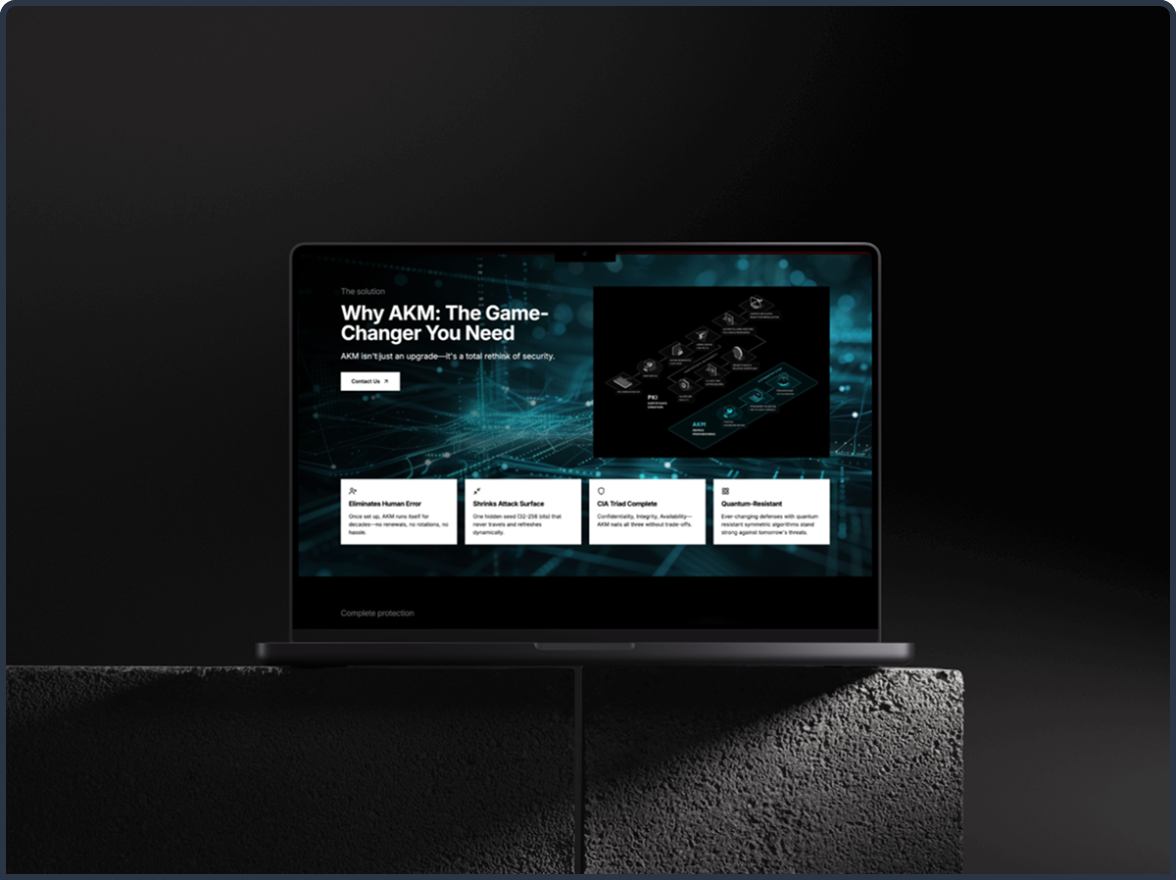 AKMSecure, brand identity and website